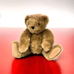 Original Vermont Teddy Bear Co  Jointed Plush Stuffed Animal 15" Brown Bear USA